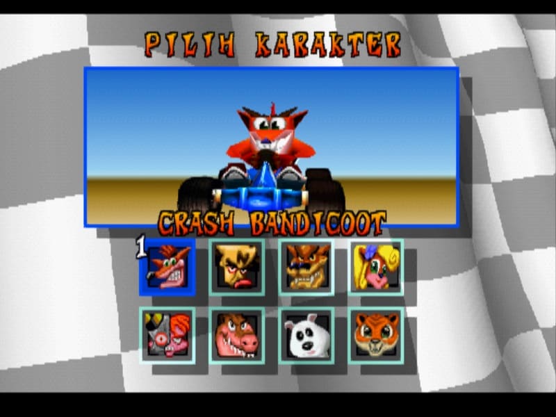 Crash Team Racing PS1 Bahasa Indonesia