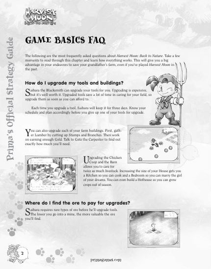 Ebook PDF Harvest Moon BTN Prima