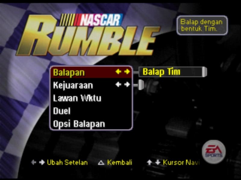 Nascar Rumble PS1 Bahasa Indonesia