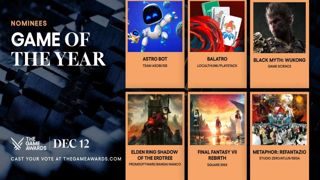 Nominasi calon GOTY 2024 diumumkan 