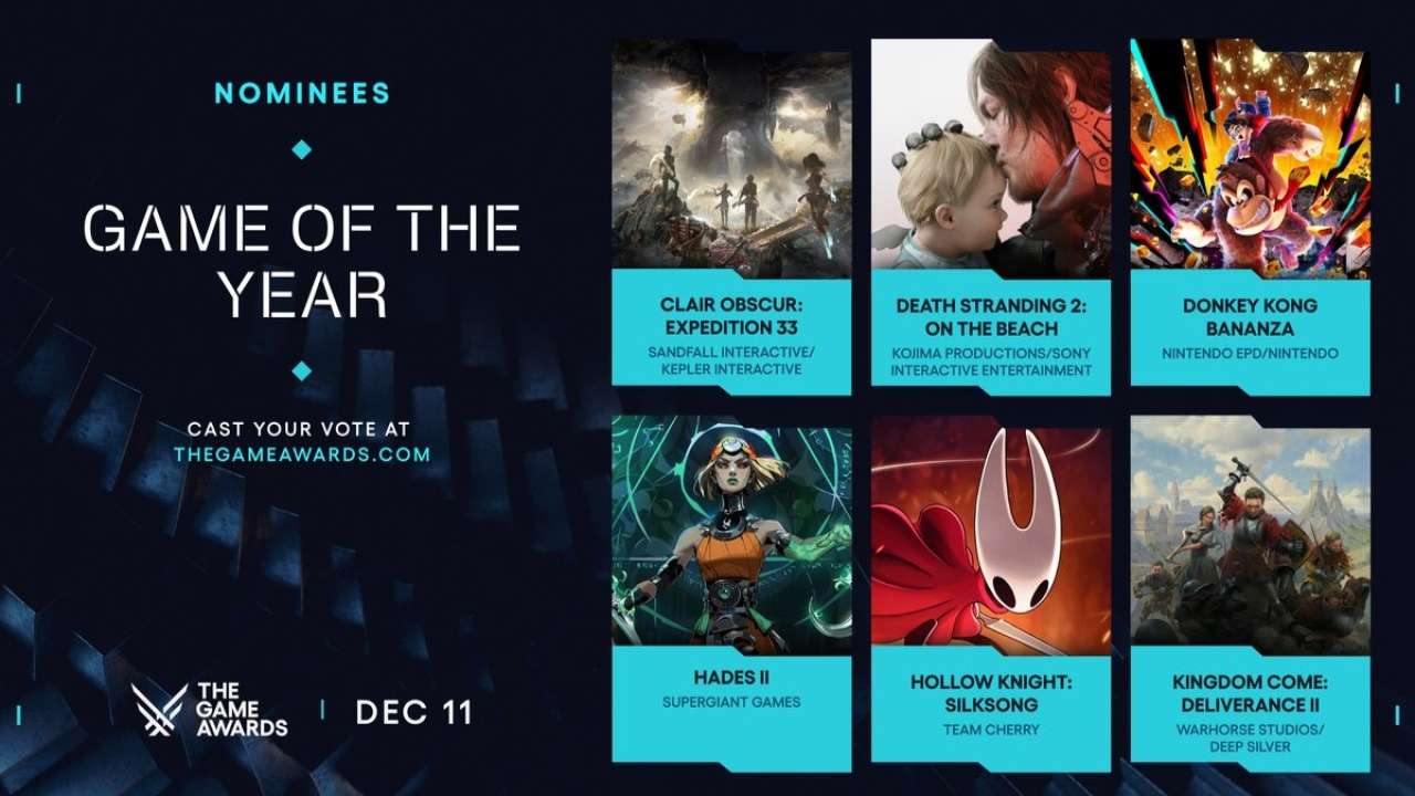 The Game Awards resmi mengumumkan calon Game of the Year 2025