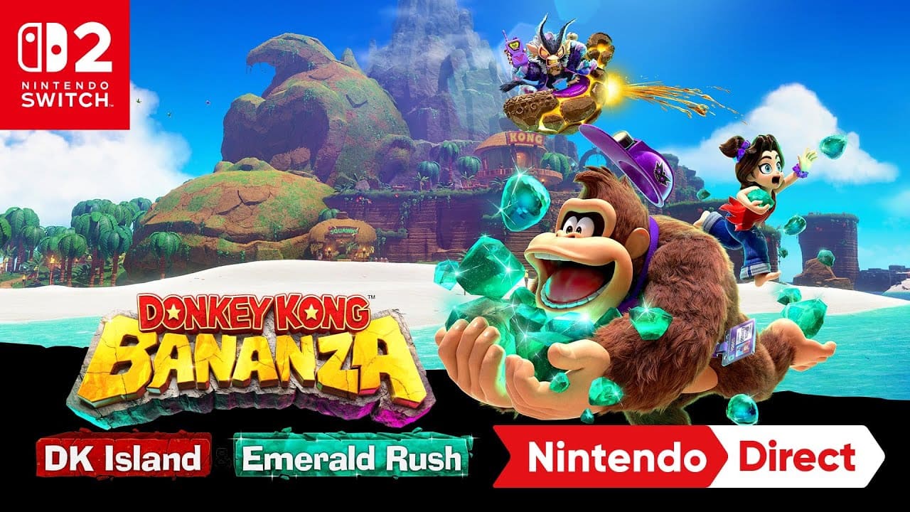 DLC DK Island & Emerald Rush di game Donkey Kong Bananza diumumkan