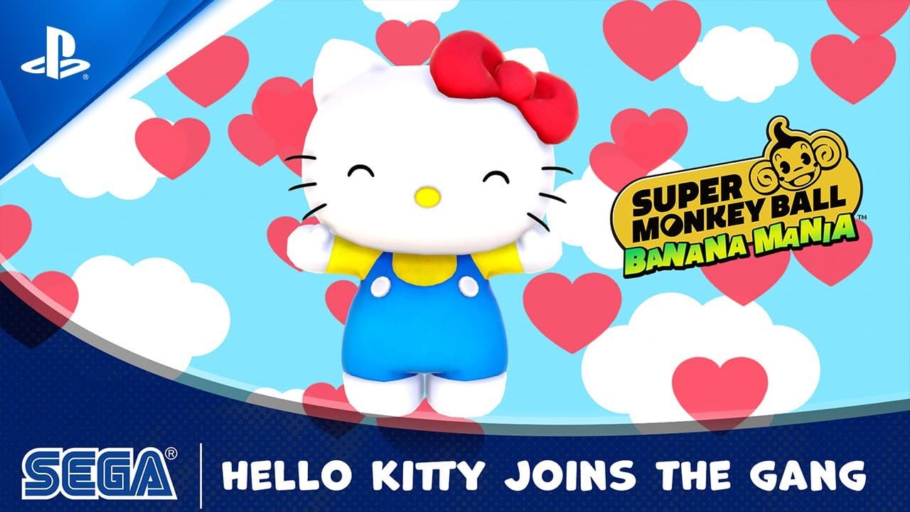 Kali ini Hello Kitty yang hadir di Super Monkey Ball Banana Mania