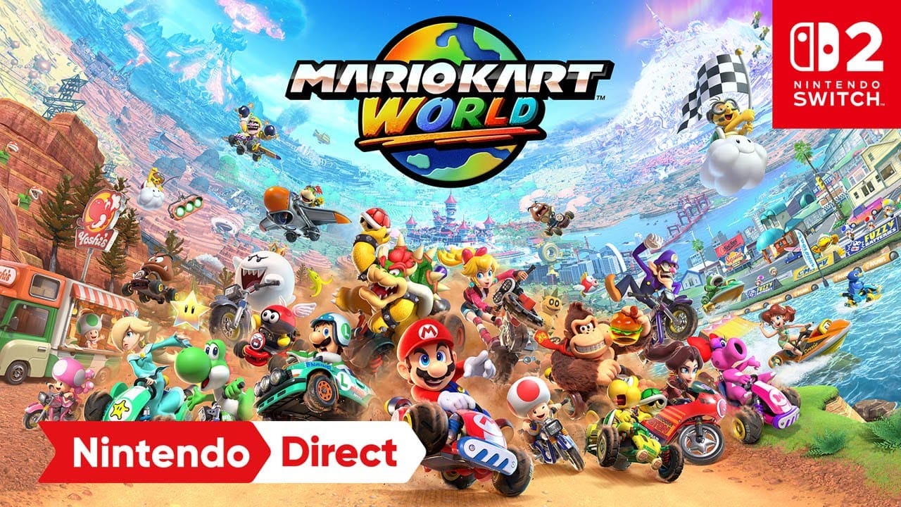 Game Mario Kart World diumumkan hadir di Nintendo Switch 2